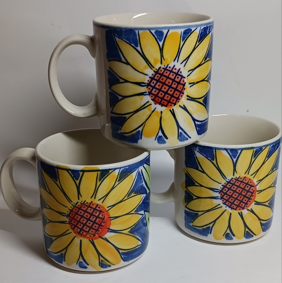 Sango Hand Painted Sunflower Ceramic Teacup Mug 6125 - Picture 3 of 6
